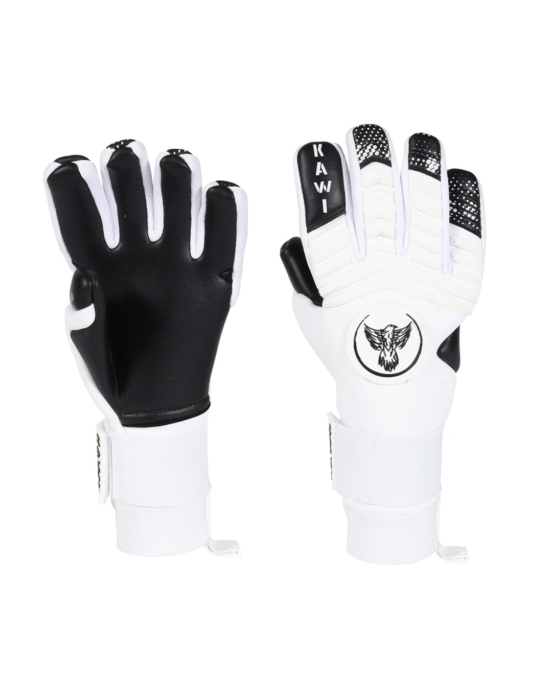 Luvas de Futebol Pretas e Brancas | Luvas Pretas e Brancas | KAWI GK
