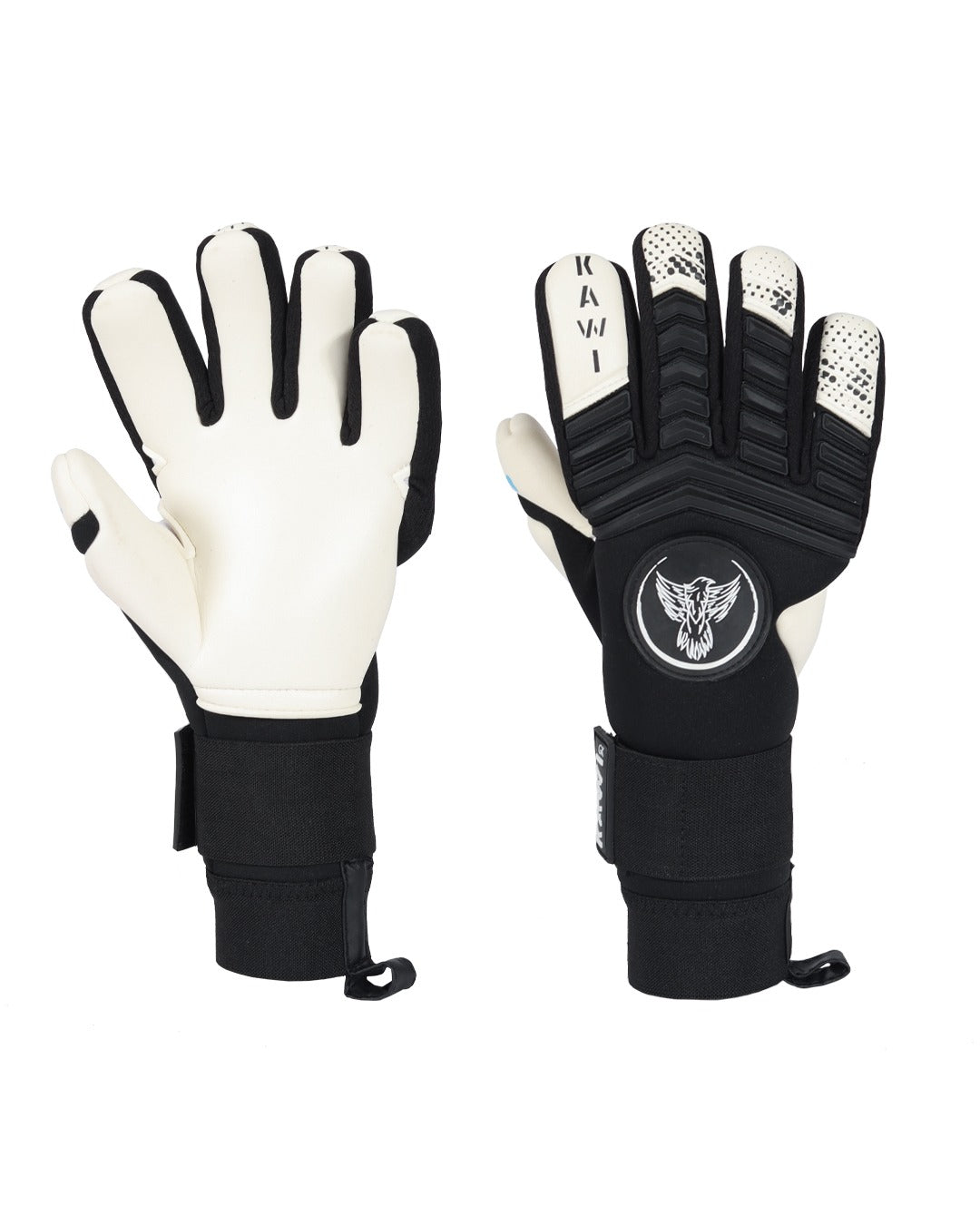 Luvas de futebol juvenil | Luvas de futebol pretas | KAWI GK