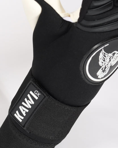 Luvas de futebol juvenil | Luvas de futebol pretas | KAWI GK